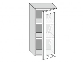 19.40.3 Шкаф настенный (h=913) на 400мм с 1-ой стекл. дверцей в Волчанске - volchansk.magazinmebel.ru | фото