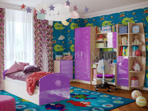 Детская комната Юниор-2 Фиолетовый металлик в Волчанске - volchansk.magazinmebel.ru | фото - изображение 1