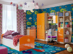 Детская комната Юниор-2 Оранжевый металлик в Волчанске - volchansk.magazinmebel.ru | фото - изображение 1
