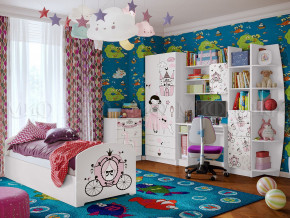 Детская комната Юниор-2 Принцесса в Волчанске - volchansk.magazinmebel.ru | фото - изображение 1