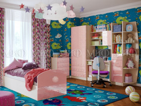 Детская комната Юниор-2 Розовый металлик в Волчанске - volchansk.magazinmebel.ru | фото