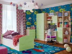 Детская комната Юниор-2 Салатовый в Волчанске - volchansk.magazinmebel.ru | фото - изображение 1