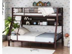Двухъярусная кровать Гранада-1П 140 коричневый в Волчанске - volchansk.magazinmebel.ru | фото