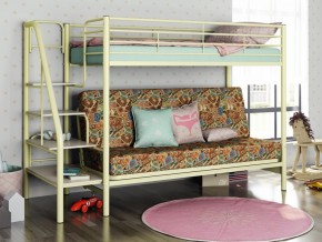 Двухъярусная кровать с диваном Мадлен 3 Слоновая кость-марки в Волчанске - volchansk.magazinmebel.ru | фото
