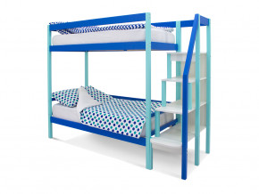 Двухъярусная кровать Svogen мятно-синий в Волчанске - volchansk.magazinmebel.ru | фото - изображение 1