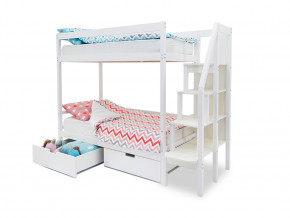 Двухъярусная кровать Svogen с ящиками белый в Волчанске - volchansk.magazinmebel.ru | фото - изображение 2