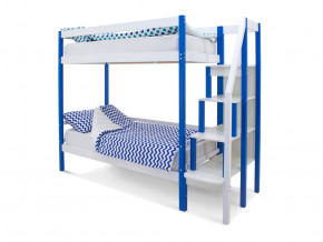 Двухъярусная кровать Svogen сине-белый в Волчанске - volchansk.magazinmebel.ru | фото