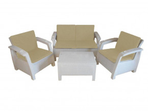 Комплект уличной мебели Yalta Premium Terrace Set белый в Волчанске - volchansk.magazinmebel.ru | фото
