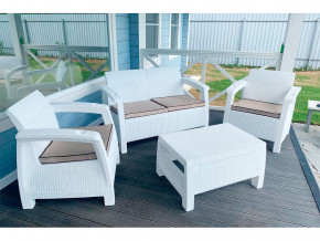 Комплект уличной мебели Yalta Terrace Set белый в Волчанске - volchansk.magazinmebel.ru | фото - изображение 1