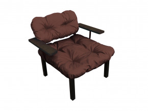 Кресло Дачное коричневая подушка в Волчанске - volchansk.magazinmebel.ru | фото