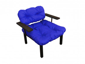 Кресло Дачное синяя подушка в Волчанске - volchansk.magazinmebel.ru | фото - изображение 1