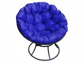 Кресло Папасан без ротанга синяя подушка в Волчанске - volchansk.magazinmebel.ru | фото