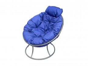 Кресло Папасан мини без ротанга синяя подушка в Волчанске - volchansk.magazinmebel.ru | фото - изображение 1