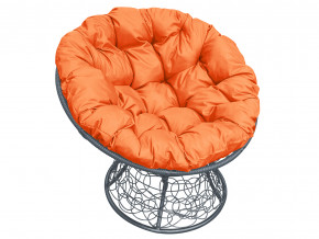 Кресло Папасан с ротангом оранжевая подушка в Волчанске - volchansk.magazinmebel.ru | фото