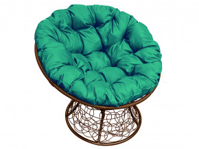 Кресло Папасан с ротангом зелёная подушка в Волчанске - volchansk.magazinmebel.ru | фото - изображение 1