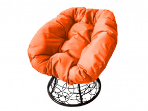 Кресло Пончик с ротангом оранжевая подушка в Волчанске - volchansk.magazinmebel.ru | фото - изображение 1