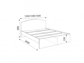 Кровать 1200R Осло модуль М08 с настилами Лайт Кашемир в Волчанске - volchansk.magazinmebel.ru | фото - изображение 2