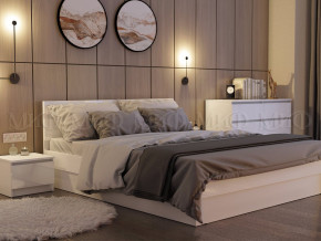 Кровать 1400 Челси Белый глянец в Волчанске - volchansk.magazinmebel.ru | фото - изображение 2
