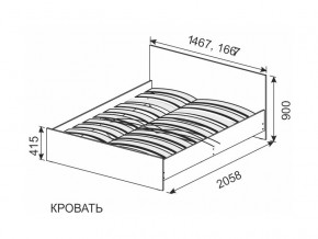 Кровать 1600х2000 ортопедическое основание в Волчанске - volchansk.magazinmebel.ru | фото