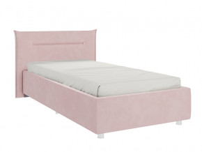 Кровать Альба 900 велюр нежно-розовый в Волчанске - volchansk.magazinmebel.ru | фото