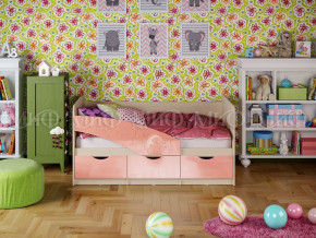 Кровать Бабочки 1600 Розовый металлик в Волчанске - volchansk.magazinmebel.ru | фото