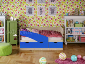 Кровать Бабочки 1600 Синий в Волчанске - volchansk.magazinmebel.ru | фото
