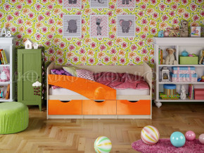 Кровать Бабочки 1800 Оранжевый металлик в Волчанске - volchansk.magazinmebel.ru | фото