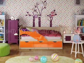 Кровать Дельфин-1 1600 Оранжевый металлик в Волчанске - volchansk.magazinmebel.ru | фото - изображение 1
