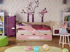 Кровать Дельфин-1 1600 Розовый металлик в Волчанске - volchansk.magazinmebel.ru | фото - изображение 1