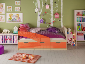 Кровать Дельфин 1600 Оранжевый металлик в Волчанске - volchansk.magazinmebel.ru | фото