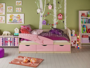 Кровать Дельфин 1600 Розовый металлик в Волчанске - volchansk.magazinmebel.ru | фото - изображение 1