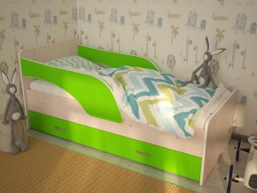 Кровать детская Максимка млечный дуб-лайм в Волчанске - volchansk.magazinmebel.ru | фото - изображение 1