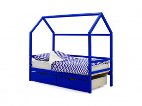Кровать-домик Svogen с ящиками синий в Волчанске - volchansk.magazinmebel.ru | фото