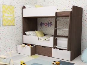 Кровать двухъярусная Малыш двойняшка бодега-белый в Волчанске - volchansk.magazinmebel.ru | фото - изображение 1