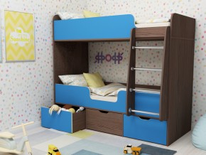 Кровать двухъярусная Малыш двойняшка бодега-голубой в Волчанске - volchansk.magazinmebel.ru | фото - изображение 1
