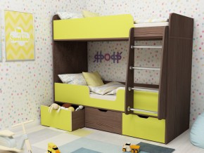 Кровать двухъярусная Малыш двойняшка бодега-лайм в Волчанске - volchansk.magazinmebel.ru | фото - изображение 1