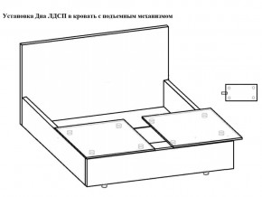 Кровать Флоренция норма 160 с механизмом подъема и дном ЛДСП в Волчанске - volchansk.magazinmebel.ru | фото - изображение 3
