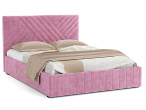 Кровать Гамма 1600 с основанием велюр тенерифе розовый в Волчанске - volchansk.magazinmebel.ru | фото