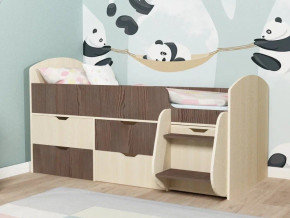 Кровать Малыш-7 Дуб-Бодега в Волчанске - volchansk.magazinmebel.ru | фото - изображение 1