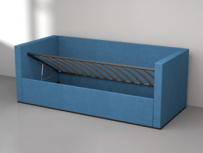 Кровать мягкая с подъёмным механизмом арт. 030 синий в Волчанске - volchansk.magazinmebel.ru | фото - изображение 2