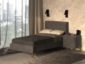 Кровать Рошаль 900 серый в Волчанске - volchansk.magazinmebel.ru | фото - изображение 2