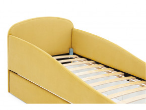 Кровать с ящиком Letmo горчичный (велюр) в Волчанске - volchansk.magazinmebel.ru | фото - изображение 3