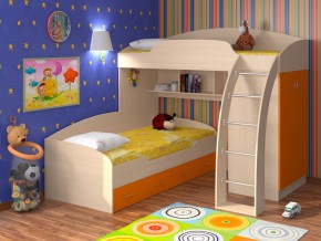 Кровать Соня 1+2 Оранжевый в Волчанске - volchansk.magazinmebel.ru | фото - изображение 1