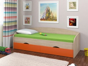 Кровать Соня 2 сонома-оранжевый в Волчанске - volchansk.magazinmebel.ru | фото