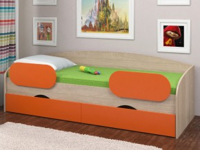 Кровать Соня 2 сонома-оранжевый в Волчанске - volchansk.magazinmebel.ru | фото - изображение 2