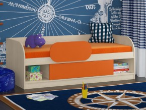 Кровать Соня 4 дуб молочный-оранжевый в Волчанске - volchansk.magazinmebel.ru | фото - изображение 3