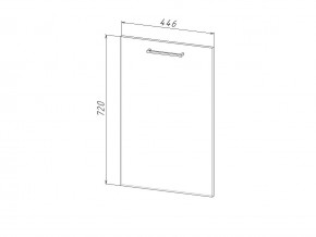 П 45 Комплект для посудомоечной машины 450 мм (цоколь + фасад) ЛДСП в Волчанске - volchansk.magazinmebel.ru | фото