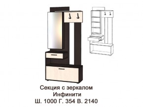 Секция с зеркалом в Волчанске - volchansk.magazinmebel.ru | фото