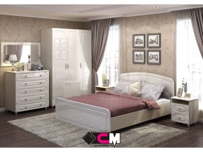 Спальня Виктория МДФ с большим комодом в Волчанске - volchansk.magazinmebel.ru | фото - изображение 1