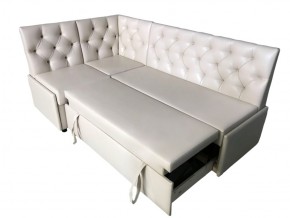 Угловой диван Призма со стяжками белый со спальным местом в Волчанске - volchansk.magazinmebel.ru | фото - изображение 3